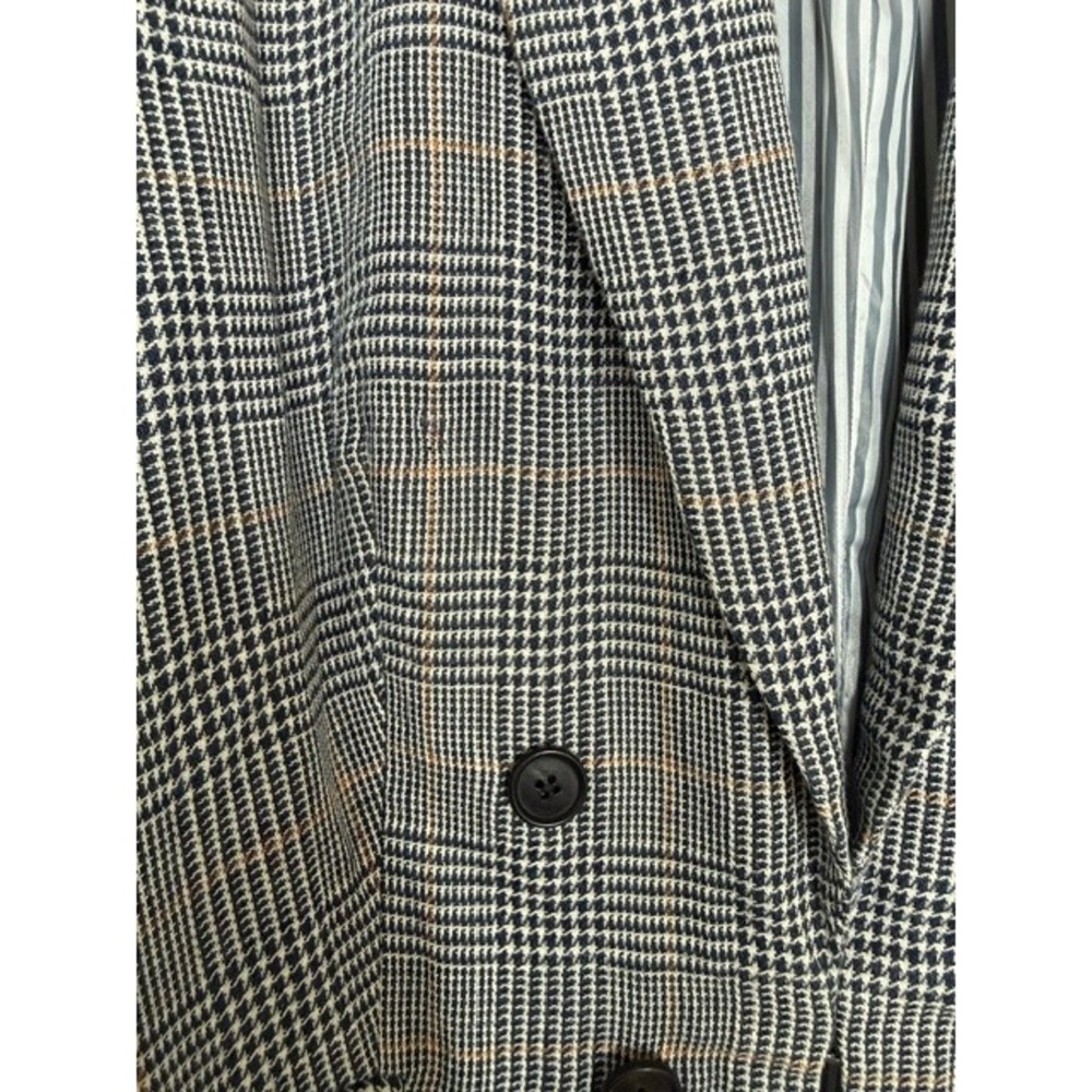 Veronica Beard Miller Dickey Blazer | Grey & Navy Glenplaid | RARE Size 18 - Picture 2 of 14